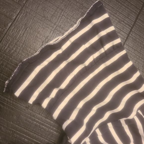 J. Crew Ruffled Sleeve Striped Top - Picture 5 of 7